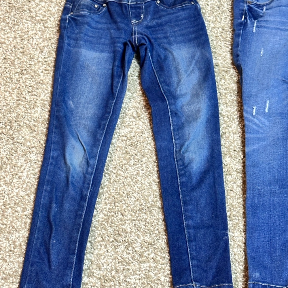 LOT of 3 Girls Skinny Jeans Bundle - Justice & Old Navy - Size 7 - Picture 6 of 16
